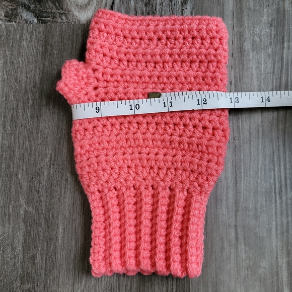 Cotton Candy Fingerless Gloves - Handmade Crochet Creation - Picture 6 of 7